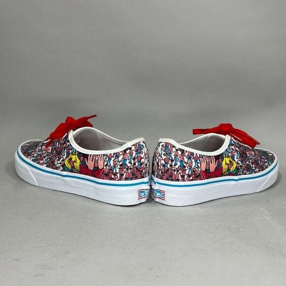 Vans Classic Authentic Shoes Women's 5.5 Wheres Waldo Land Of Waldos Sneakers - Picture 6 of 11